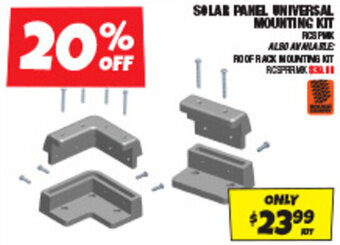 Autobarn SOLAR PANEL UNIVERSAL MOUNTING KIT offer