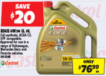 Autobarn EDGE 5W30 LL 6L offer