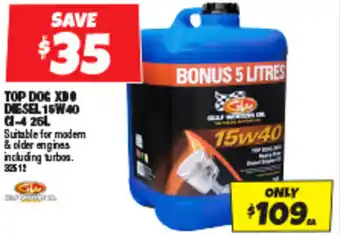TOP DOC XD DIESEL 15W40 G-4 25L