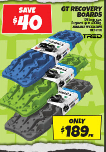 GT RECOVERY BOARDS