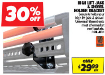 HIGH LIFT JACK & SHOVEL HOLDER BRACKET