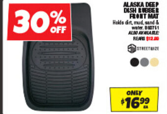Autobarn ALASKA DEEP DISH RUBBER FRONT MAT offer