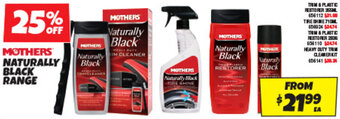 Autobarn MOTHERS NATURALLY BLACK RANGE offer