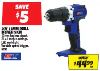 20V 13MM DRILL MRIVER SKIN
