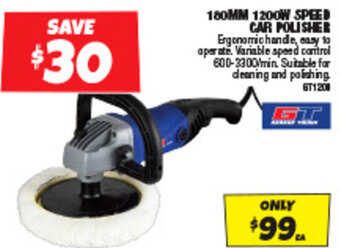 Autobarn 180MM 1200W SPEED CAR POLISHER offer