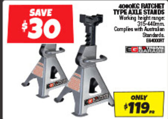 Autobarn 4000KG RATCHET TYPE AXLE STANDS offer