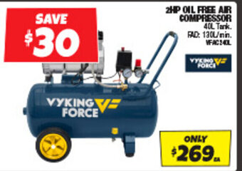 Autobarn 2HP OIL FREE AIR COMPRESSOR offer