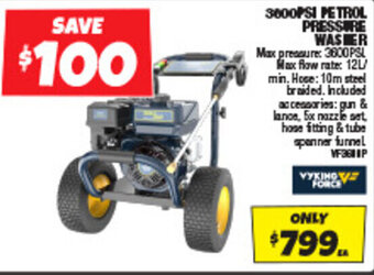 Autobarn 3600PSI PETROL PRESSURE WASHER offer