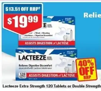 Chemist Warehouse Lacteeze Extra Strength 120 Tablets offer