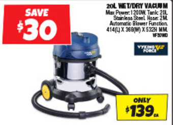 Autobarn 20L WET/DRY VACUUM offer