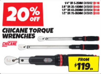 Autobarn CHICANE TORQUE WRENCHES offer