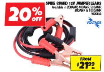 Autobarn SPIKE GUARD 12V JUMPER LEADS offer