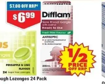 Chemist Warehouse Difflam Sore Throat Gargle 200ml offer