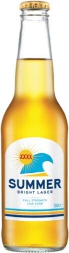 Woolworths XXXX Summer Bright Lager Bottles 24x330ml offer