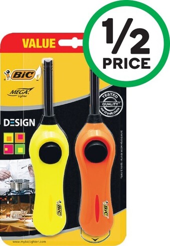 Woolworths BIC Fluo Lighter Pk 2 offer