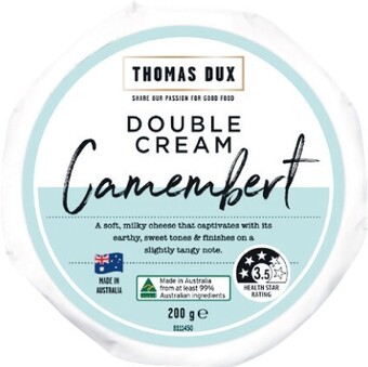 Woolworths Thomas Dux Brie or Camembert 200g offer