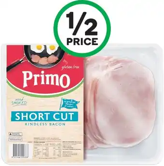 Primo Short Cut Bacon 750g u2013 From the Chiller