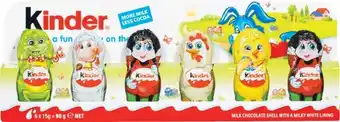 Woolworths Kinder Easter Figurines Pk 6 90g offer