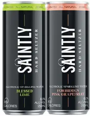 Woolworths Saintly Hard Seltzer 6% Varieties Cans 4x250ml offer
