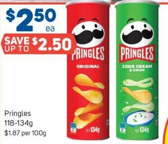 Foodland Pringles 118-134g offer