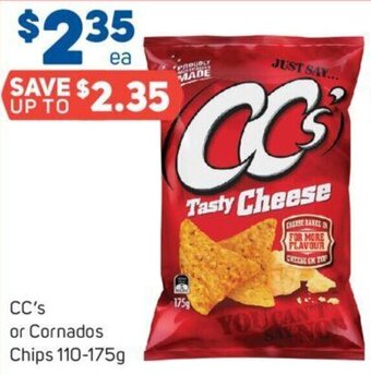 Foodland CC's or Cornados Chips 110-175g offer