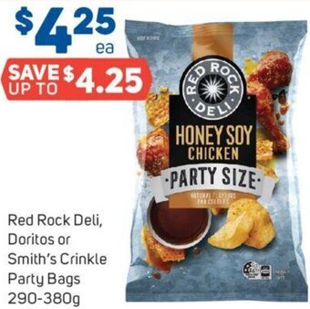 Foodland Red Rock Deli, Doritos or Smith's Crinkle Party Bags 290-380g offer
