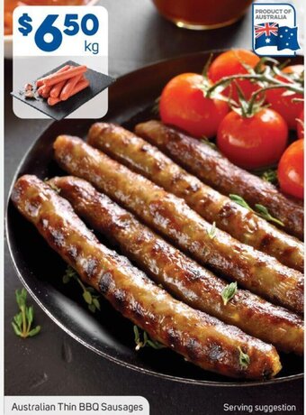 Foodland Australian Thin BBQ Sausages offer