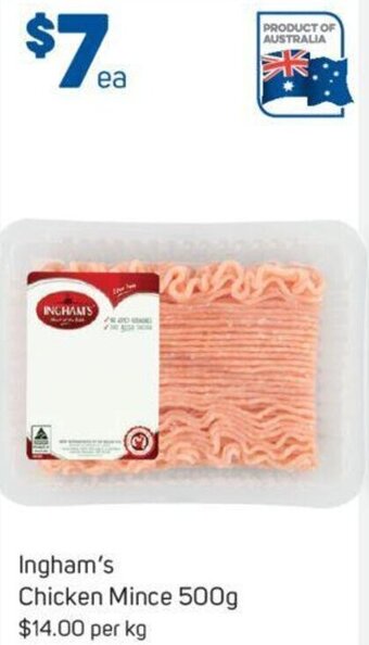Foodland Ingham's Chicken Mince 500g offer