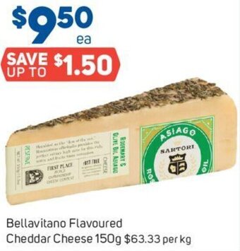 Bellavitano Flavoured Cheddar Cheese 150g