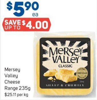 Foodland Mersey Valley Cheese Range 235g offer