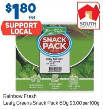 Foodland Rainbow Fresh Leafy Greens Snack Pack 60g offer