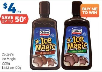 Foodland Cottee's Ice Magic 220g offer