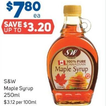 S&W Maple Syrup 250ml
