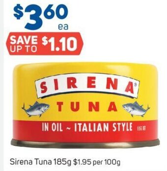 Foodland Sirena Tuna 185g offer