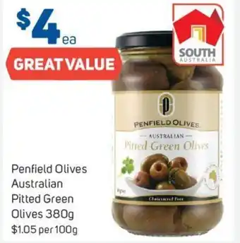 Foodland Penfield Olives Australian Pitted Green Olives 380g offer