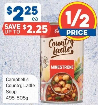 Foodland Campbell's Country Ladle Soup 495-505g offer
