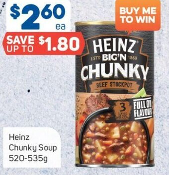Foodland Heinz Chunky Soup 520-535g offer