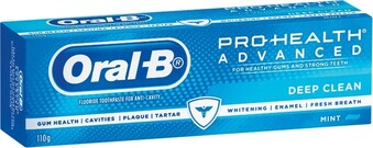Woolworths Oral B Pro Health Advanced Deep Clean Toothpaste 110g offer