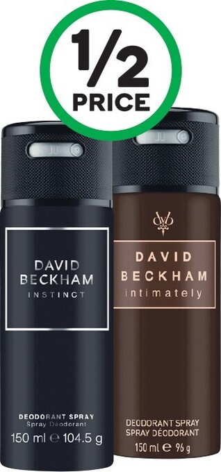 Woolworths David Beckham Deodorant Body Spray 150ml offer