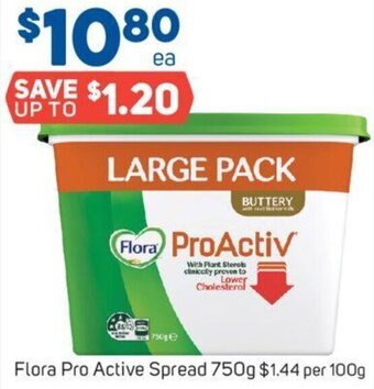 Foodland Flora Pro Active Spread 750g offer