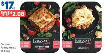 Foodland Deluca's Family Meals 1.1-1.2kg offer