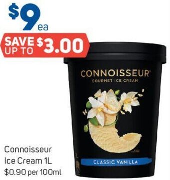 Foodland Connoisseur Ice Cream 1L offer