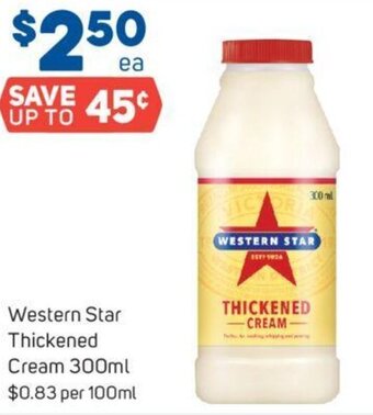 Foodland Western Star Thickened Cream 300ml offer