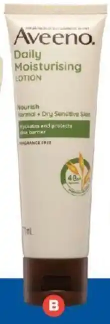 Foodland B. Aveeno Daily Moisturising Lotion 71ml offer