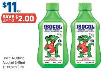 Foodland Isocol Rubbing Alcohol 345ml offer
