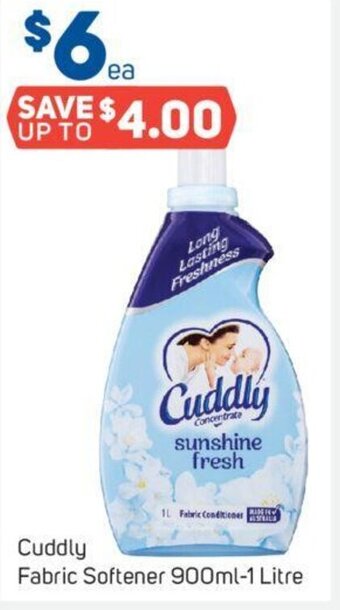 Foodland Cuddly Fabric Softener 900ml-1 Litre offer