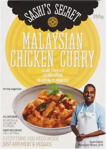 Woolworths Sashiu2019s Secret Meal Kits 340-460g offer