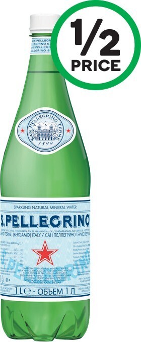 Woolworths San Pellegrino Sparkling Mineral Water 1 Litre offer