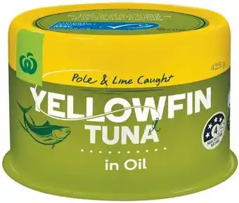 Woolworths Woolworths Yellowfin Tuna Varieties 425g offer