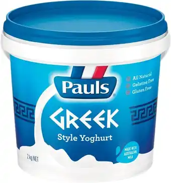 Woolworths Pauls Greek Style Yoghurt 2 kg u2013 From the Fridge offer